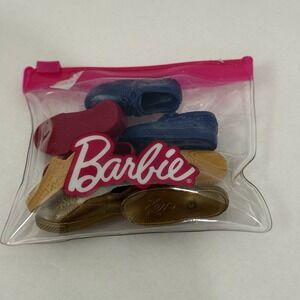 Mattel Barbie Ken Doll Shoes Pack of‎ 4 Pairs Assorted Colors New In Package